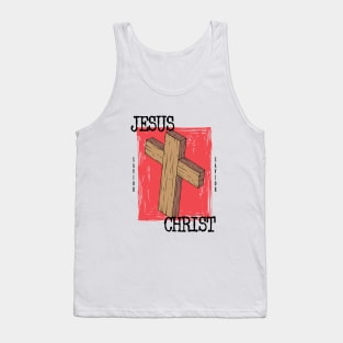 Jesus Christ - Woodcross Tank Top